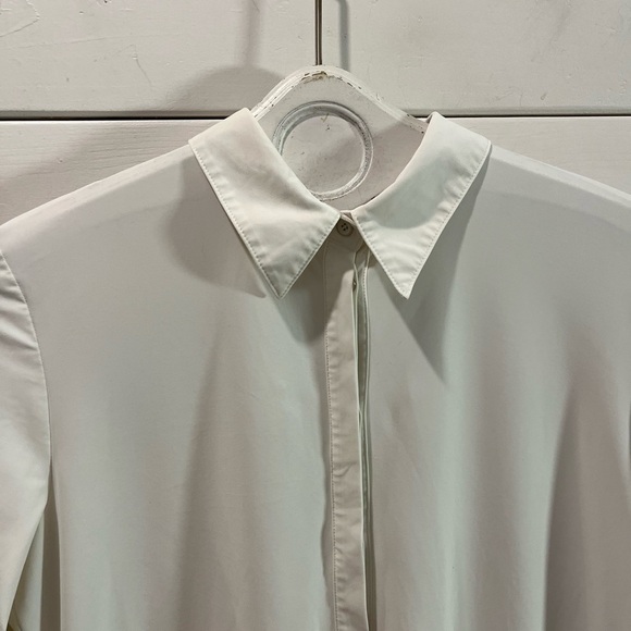 🤍MARCCAIN - White Stretch Shirt - Estimated Size M - Picture 3 of 12